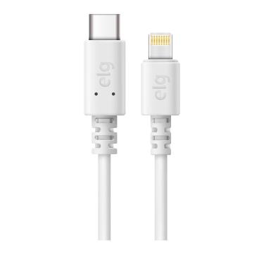 Imagem de Cabo Elg Usb Tipo C Para Lightning 3a 15w 2m Tcl20 - Branco