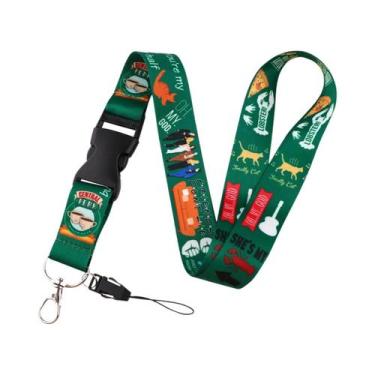 Imagem de Cordão De Pescoço Com Estampa De Borboleta E Lua, Suporte Para Crachá 