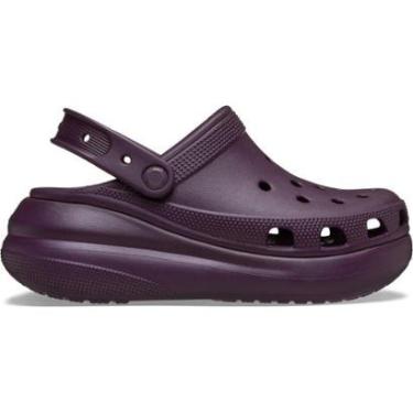 Imagem de Sandália Crocs Classic Crush Platform Clog Plush Plum-Unissex