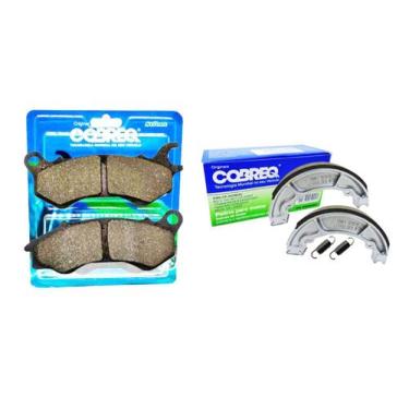 Imagem de Pastilha e Lona de Freio Cg 150 Titan Combi Brake 2015-2017 Cobreq