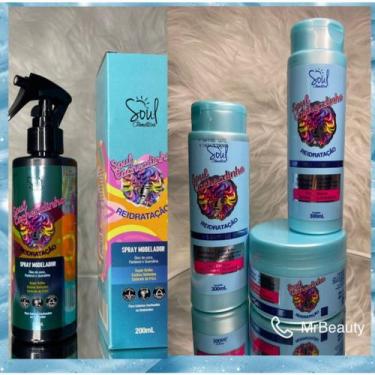 Imagem de Kit Soul Cosméticos Cacheadinha Reidratação+Spray modelador To de Cach