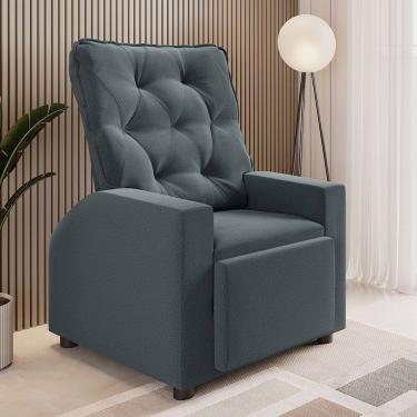 Imagem de Poltrona Reclinavel Paula com Tecido Veludo Claranti