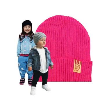 Imagem de Touca de Frio OEM Beanie Boina em Fio de Lã Tamanho Adulto Rosa Unissex Antialérgica Produzida no Brasil