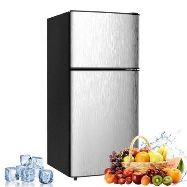 Imagem de Mini geladeira Cucina Magica com freezer 3.2 cuft Silver