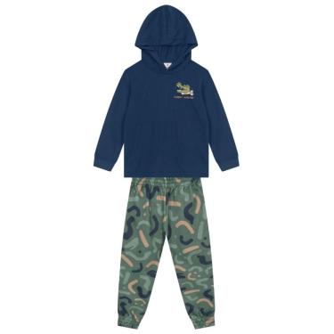 Imagem de Conjunto infantil menino com bordado de jacaré Brandili