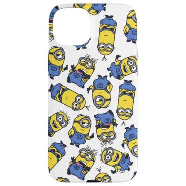 Imagem de Capa para iPhone 15 Plus Minions com Estampa de Grupo