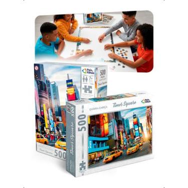 Imagem de Quebra Cabeça 500 Peças Times Square Puzzle Nova York City - Pais E Fi