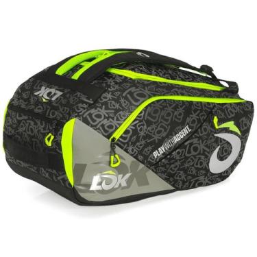 Imagem de Raqueteira Lok Maxx Gen2 Preto Cinza e Verde - LÕK