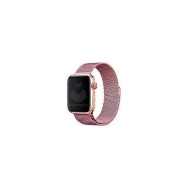 Imagem de Pulseira Magnética para Apple Watch 42mm 44mm 45mm 49mm Aço Inoxidável