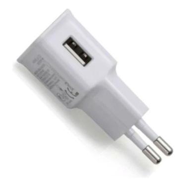 Imagem de Carregador Tomada Adaptador Fonte Usb 5v 2a Bivolt Branco - A'Gold