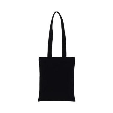 Imagem de Bolsa De Ombro Dobrável Em Lona Preta E Branca De Grande Capacidade, R