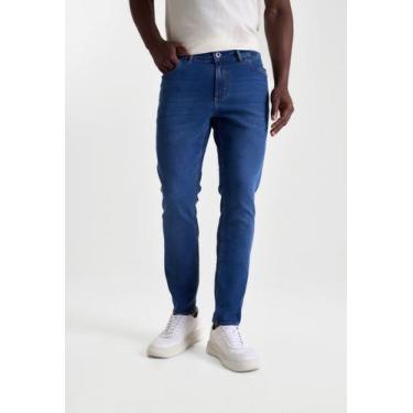 Imagem de Calça docthos fit cropped jeans médio, 164 jeans medio, 42