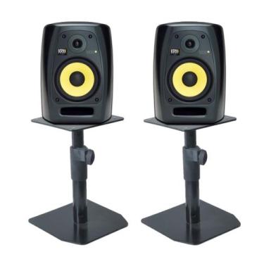 Imagem de Mini Suporte Pedestal P/Monitores De Referência de 4" a 8" p/mesa (par