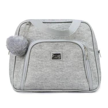 Imagem de Bolsa de Maternidade Média Hug Barcelona Cinza, Cinza, Único