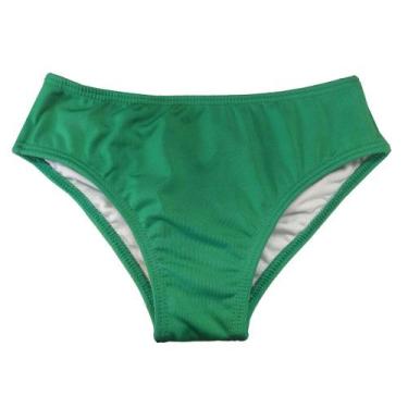 Imagem de Biquíni Infantil Calcinha Avulsa Proteção UV Cores Costão, Verde, 10