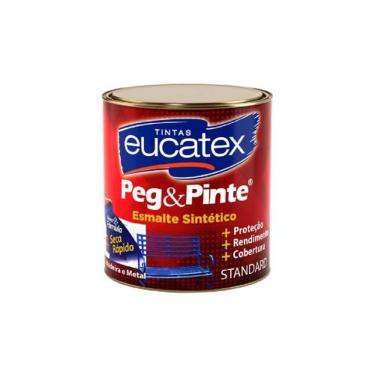 Imagem de Tinta Esmalte Standard Peg e Pinte Brilhante Vermelho 900ml para Áreas Internas e Externas Eucatex