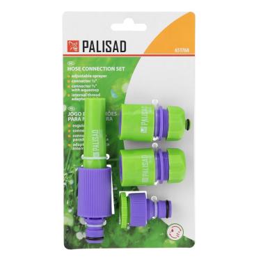 Imagem de Jogo de Conexão para Mangueira 1-2'' para Irrigação e Limpeza Verde Palisad