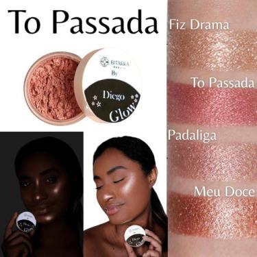 Imagem de Iluminador em Pó Solto Bitarra Beauty - Cor TO PASSADA - Facial e corp
