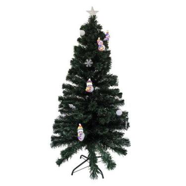 Imagem de Arvore de Natal Fibra Ótica Natalino 1 metro 20cm Decoração Estrela Le