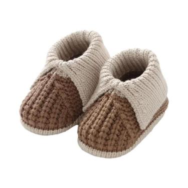 Imagem de Botas De Malha Para Bebês Recém-nascidos, Sapatos Infantis Com Patchwo