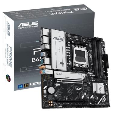 Imagem de Placa Mãe Asus Prime B650EM-A com Wi-Fi 6 e Bluetooth 5.2 Preto DDR5 2x M.2 Pcie 4.0 4x SATA 6GBPS