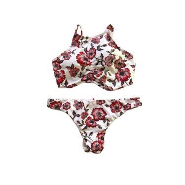 Imagem de Biquíni Feminino Cropped Com Calcinha Dupla Face