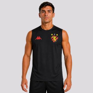 Imagem de Regata Kappa Sport Recife Supporter Essence 2026 Preta, P