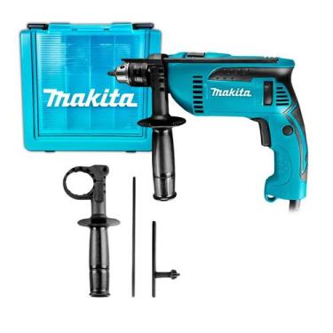 Imagem de Furadeira de Impacto Makita HP1640KX1 760W 13MM Com Maleta Profissiona