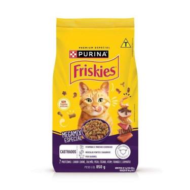 Imagem de Ração Gato Friskies Castrados Megamix Especial 850g