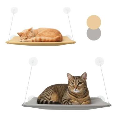 Imagem de Cama Para Gato Suspensa Janela Rede Caminha Pet Resistente Á - Congrat