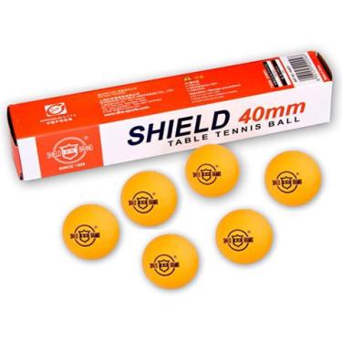 Imagem de Ping-Pong Bolas Tênis de Mesa Shield Brand 40mm Jogo 6 Unidades