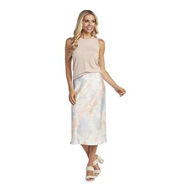 Imagem de Mud Pie Saia feminina Anya Midi, Azul, PP