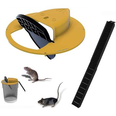 Imagem de Armadilha Ratoeira Pega Captura Ratos Ratazanas Balde Reutilizavel Camundongo