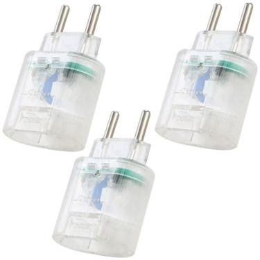 Imagem de Kit Protetor Contra Raios Clamper iClamper Pocket 2P - DPS - Transparente - 10191 - 3 unidades