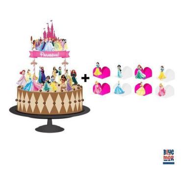 Topper de bolo princesas  Bolos de aniversário princesa disney
