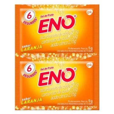 Imagem de Sal de Fruta Eno Efervescente Laranja 2 sachês de 5g GLAXOSMITHKLINE