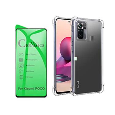 Imagem de Capa Anti Queda Anti Impacto + Pelicula Cerâmica Tela 6.43 Para Celular Xiaomi Redmi Note 10 / Xiaomi Redmi Note 10s