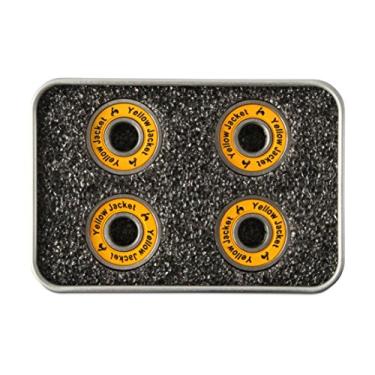 Imagem de Yellow Jacket Rolamentos de Scooter Premium, Patinete, 608, ABEC 11, Laranja Tropical (pacote com 4)