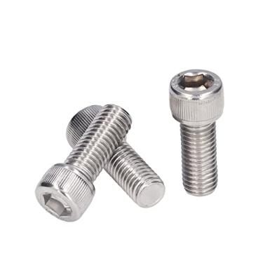 Imagem de Parafusos de aço inoxidável, parafusos de tampa de soquete multiuso métricos DIN 912 para construção de trabalhos DIY para indústria automotiva (M12*35)