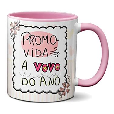 Imagem de Caneca Promovida A Vovó Do ano Feliz Dia Dos Avós (Rosa)