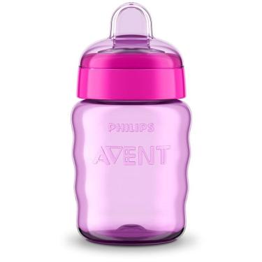 Imagem de Copo de Treinamento 260ml - Easy Sip Com Bico de Silicone - Avent - Rosa