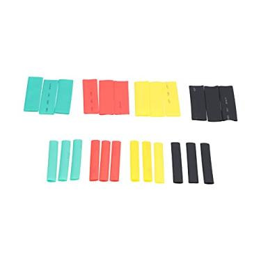 Imagem de Kit de tubulação termorretrátil, 328 peças 2:1 kit de tubulação termorretrátil 4 cores sortidas kit de fio de cabo envoltório de tubo para bricolage