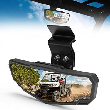 Imagem de Espelho retrovisor amplo convexo para Polaris Ranger 570 900 xp 1000 Crew, Can Am Defender 2015-2021, 1 peça