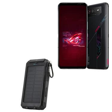 Imagem de BoxWave Power Bank compatível com ASUS ROG Phone 6 (Power Bank by BoxWave) – Solar Rejuva PowerPack (10000mAh), energia solar reserva 10000mAh para ASUS ROG Phone 6 – Jet Black