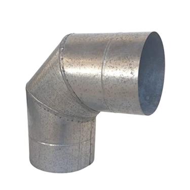 Imagem de Curva 90° P/Chaminé Duto 5 Polegadas Galvanizado, Lareiras