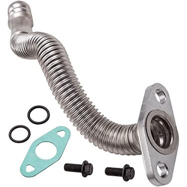 Imagem de Linha de drenagem de retorno de óleo 5.9L, linha de mangueira de retorno de óleo do turbocompressor do motor 5135786AB, 3970875, tubo de retorno de óleo turbo para Do-dge Cummins 5.9L Diesel 2004 2005 2006 2007