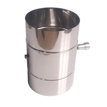 Imagem de Registro Damper 8 Polegadas Inox Fogão, Forno Pizza, Lareira