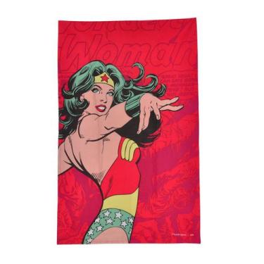 Imagem de Pano De Prato Algodao Dc Wonder Woman Power Vermelho - Incasa