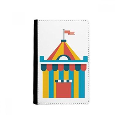 Imagem de Incrível ilustração de barraca de parque engraçada suporte de passaporte Notecase Burse carteira capa de cartão, Multicolorido.