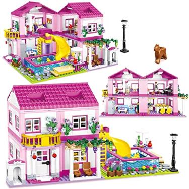 Imagem de Kit casa de bonecas faça você mesmo em madeira kit casa de bonecas em miniatura presente de natal brinquedo pai-filho